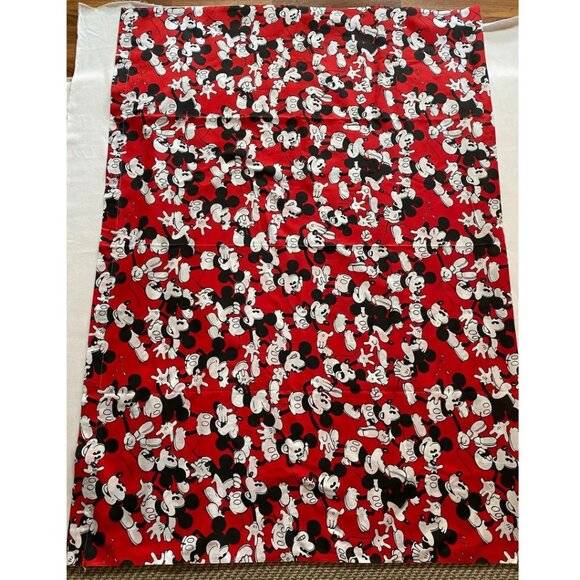 Disney Mickey Mouse All Over Print Twin Flat Sheet 1990s Vintage Crispy New - Picture 3 of 6